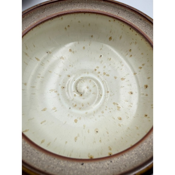 Studio Art Pottery Stoneware Hand Thrown Lidded Pot-5.5in x 4 in-VTG-Rustic - Picture 9 of 16